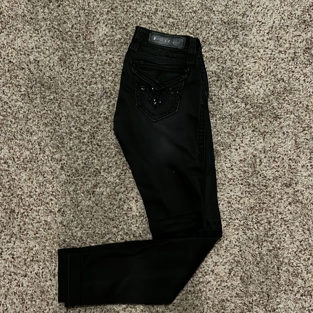 Super comfy washed out black Rock revivals